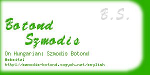 botond szmodis business card